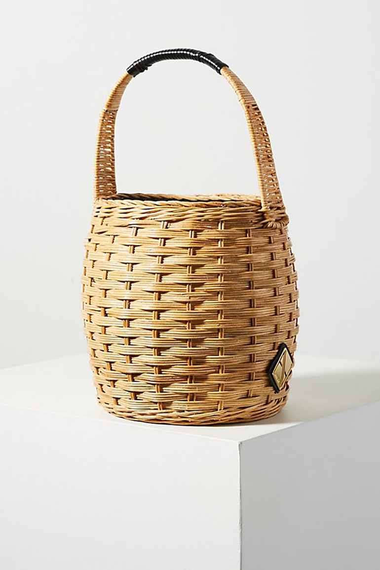 Aranaz Marrais Woven Bucket Bag